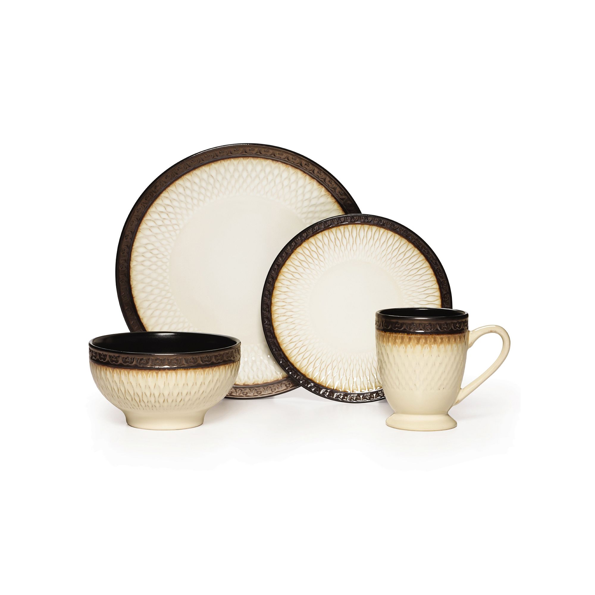 Gourmet Basics Sorrento 16-pc. Dinnerware Set, Beige