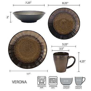 Gourmet Basics Verona 16-pc. Dinnerware Set