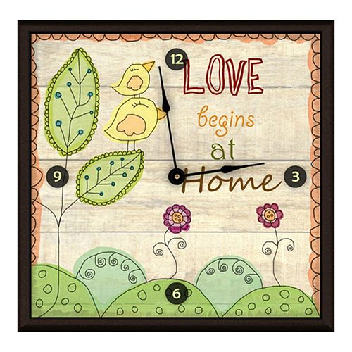 Love At Home Art Wall Clock