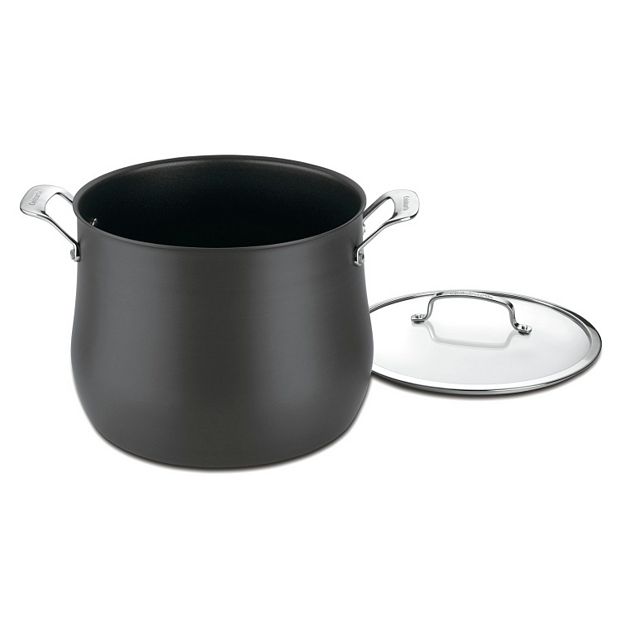 Cuisinart Contour Hard Anodized 2-Quart Pour Saucepan with Cover,Black