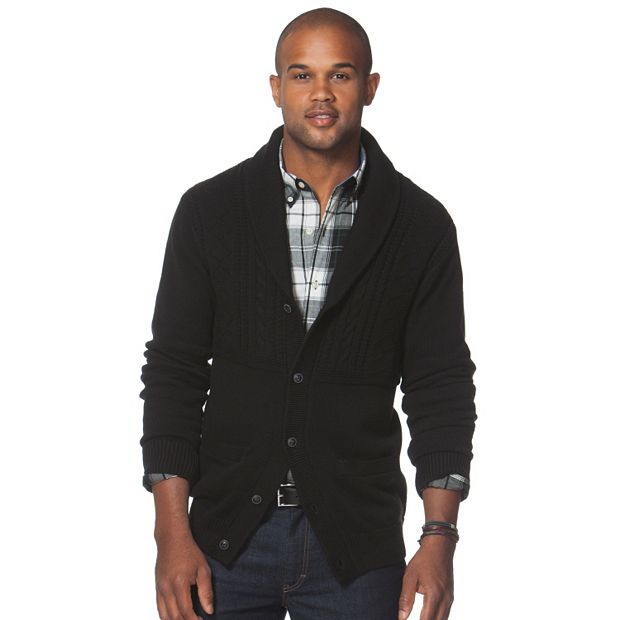 Kohls mens cardigan best sale