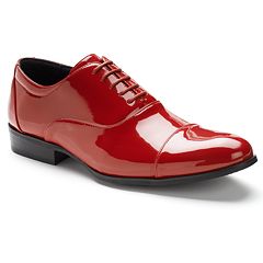 Dark red 2025 dress shoes mens