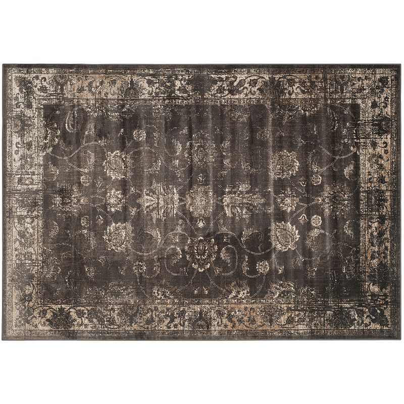 Safavieh Vintage Persian Floral Rug, Grey, 5X7FT OVAL