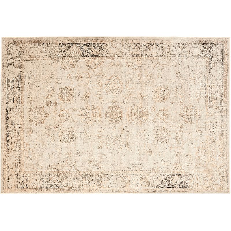 Safavieh Vintage Persian Floral Rug, Med Grey, 6FT Sq