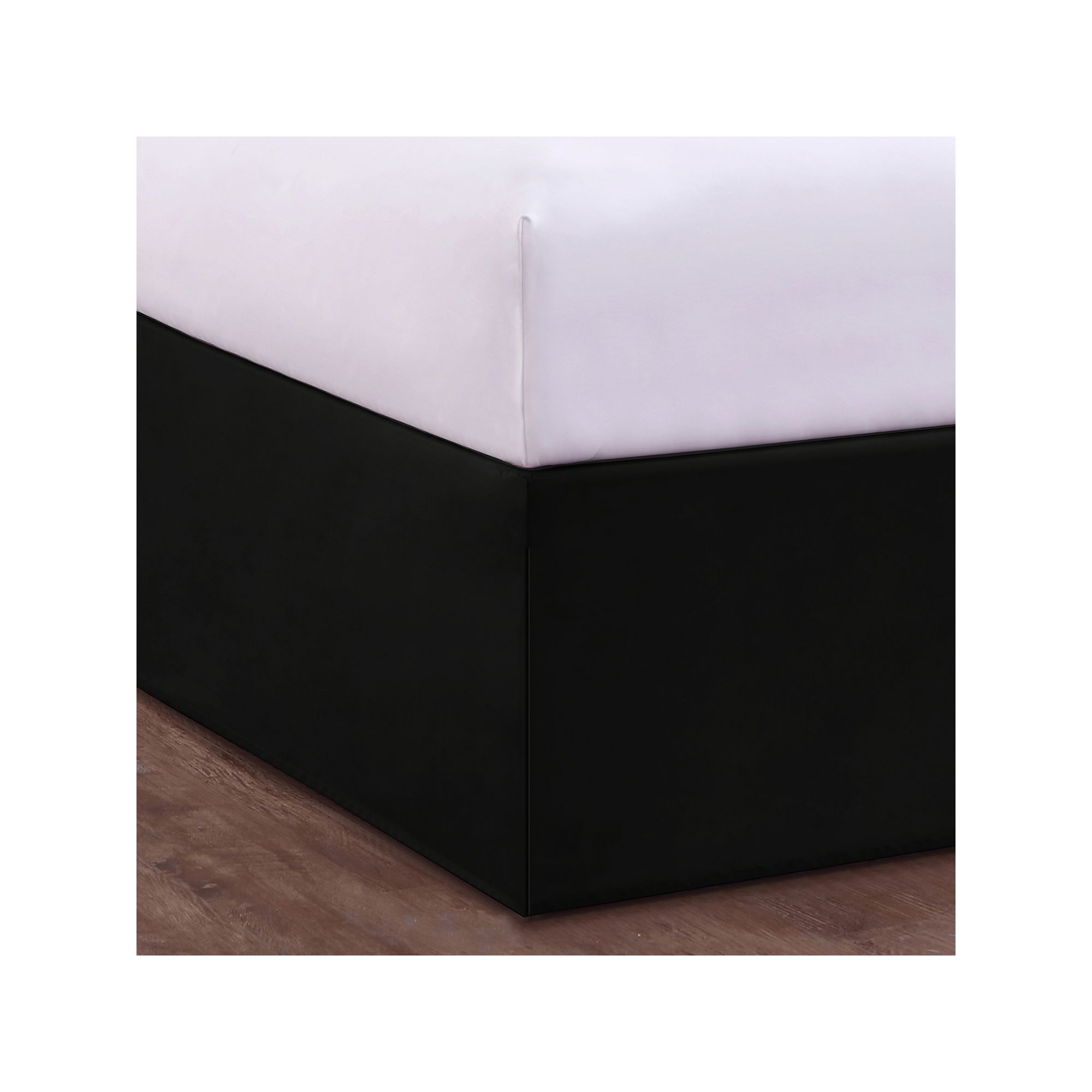 Good News Wrap-Around Bed Skirt, Size: California King, Black