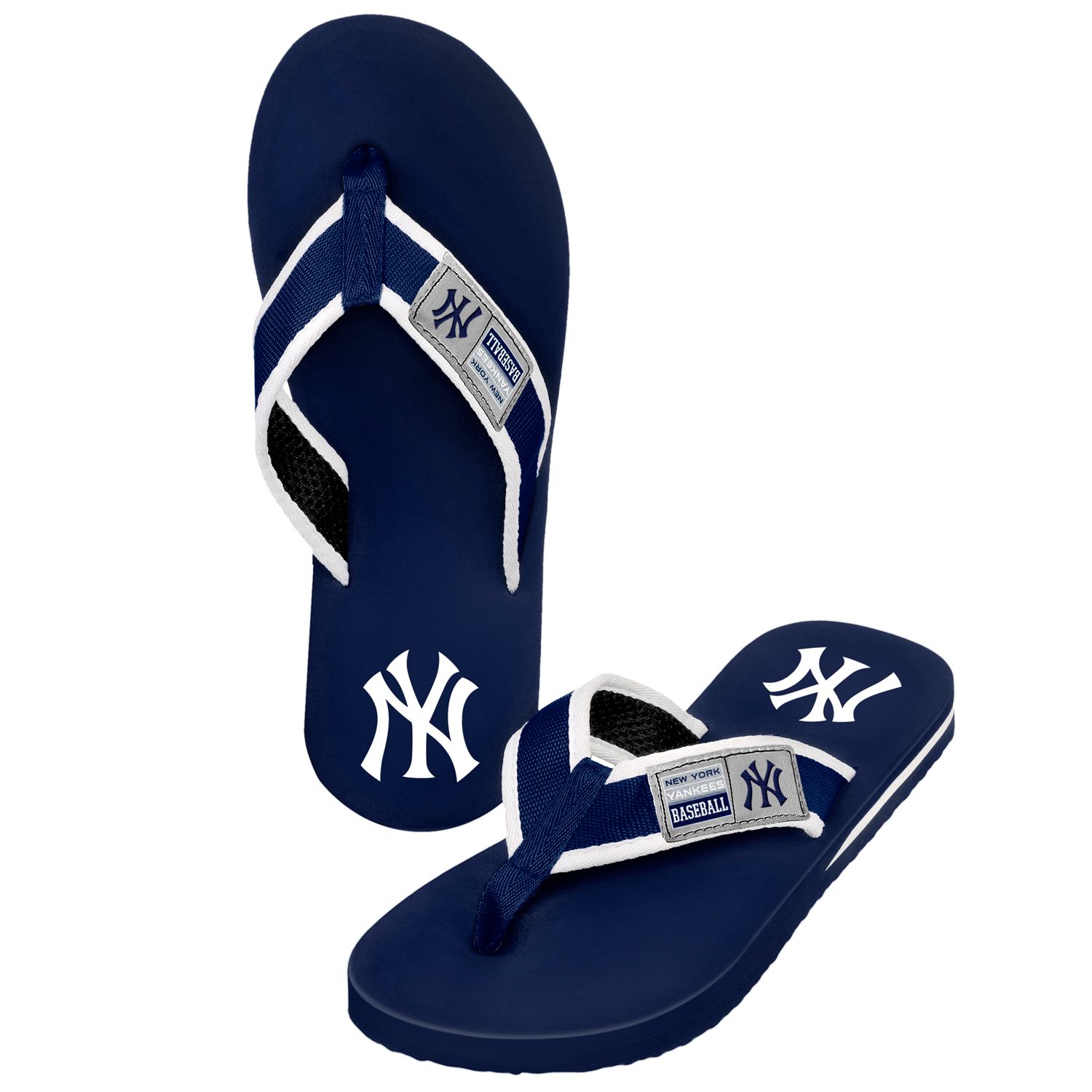 yankees flip flops