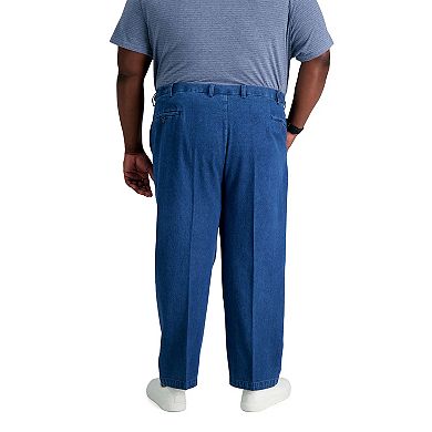 Big & Tall Haggar® Work to Weekend® Classic-Fit Pleated Denim Pants