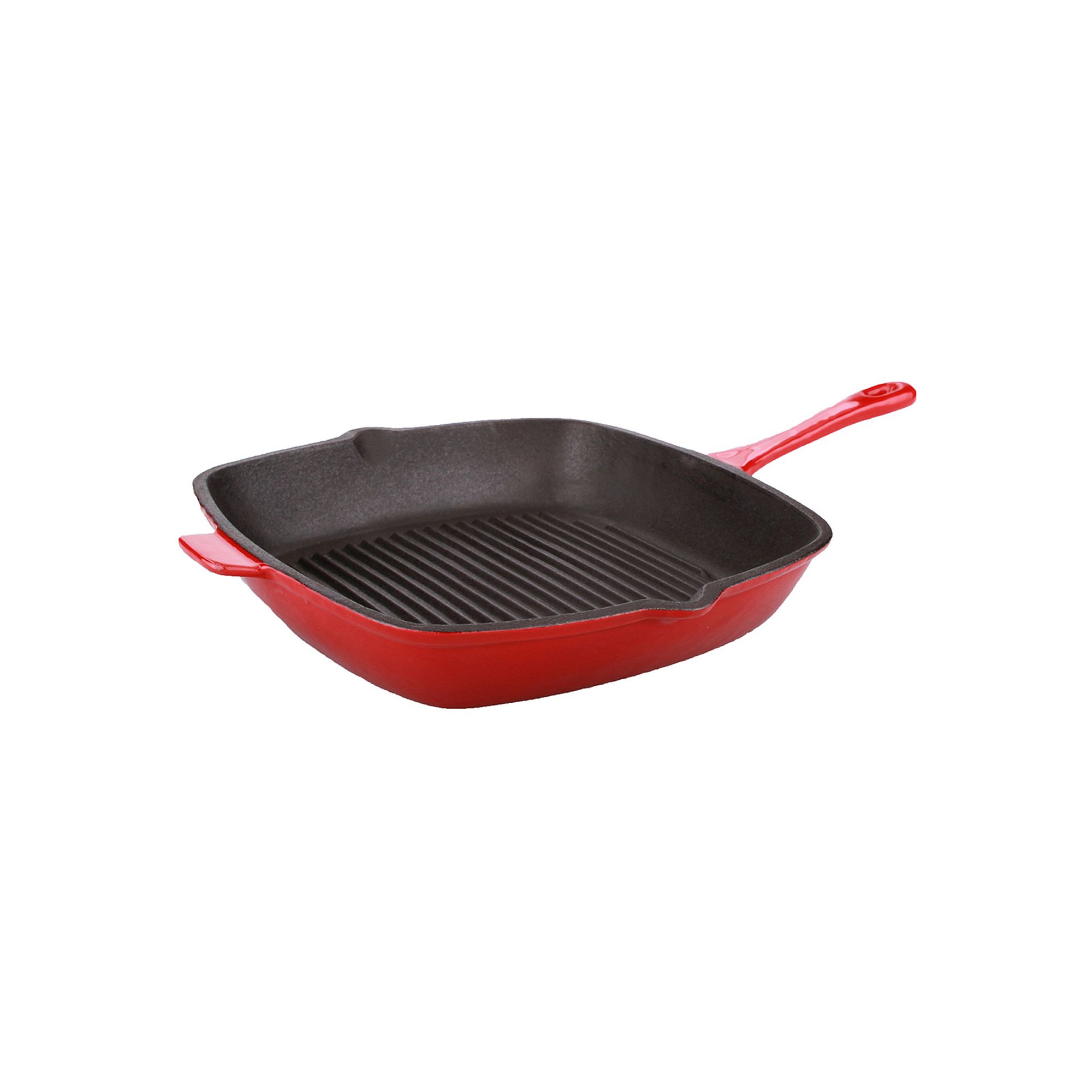BergHOFF Neo 11-in. Square Cast Iron Grill Pan, Red