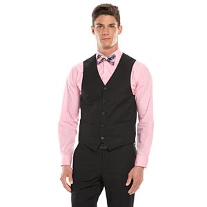 Men's Savile Row Modern-Fit Black Suit Vest