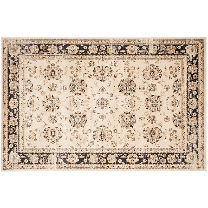 Safavieh Vintage Mahal Floral Rug, White, 6.5X9 Ft