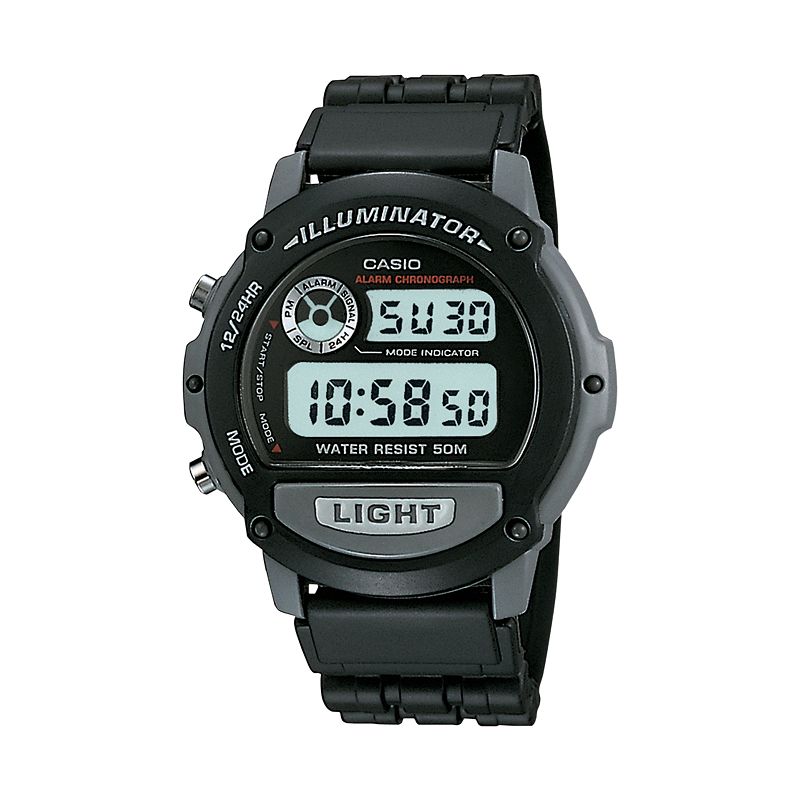 Casio Men's Sports Digital Chronograph Watch - W87H-1V, Black