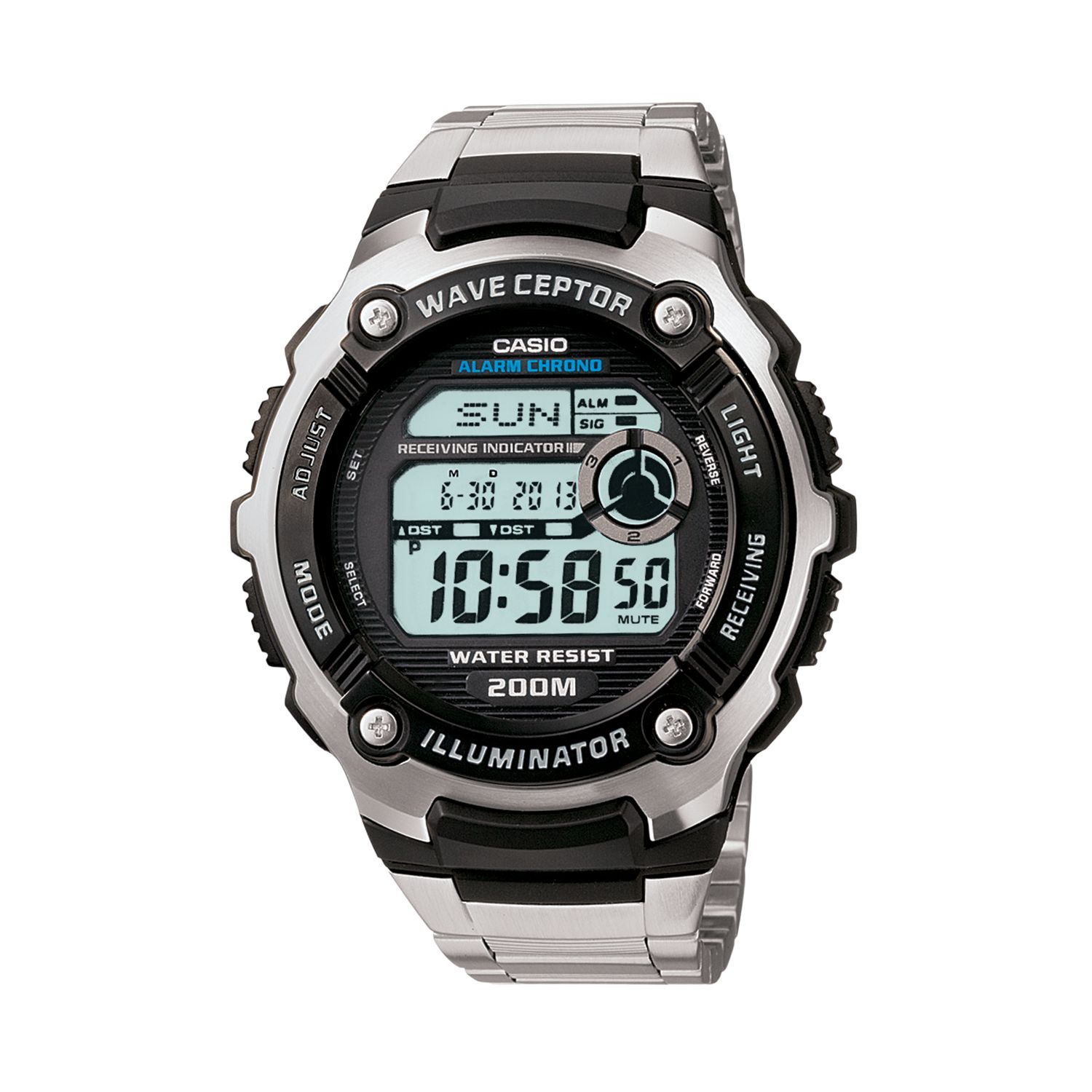 Casio Men's Wave Ceptor Stainless Steel 