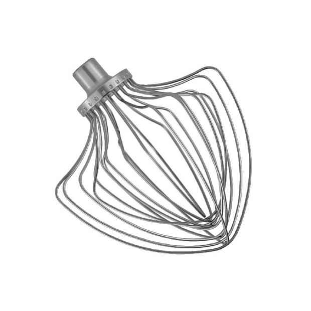 Stainless Steel 12-Wire Whip for Kitchenin KM50 Stand Mixer