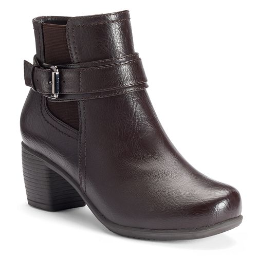 Croft & BarrowÂ® Women's Comfort Buckle Ankle Boots