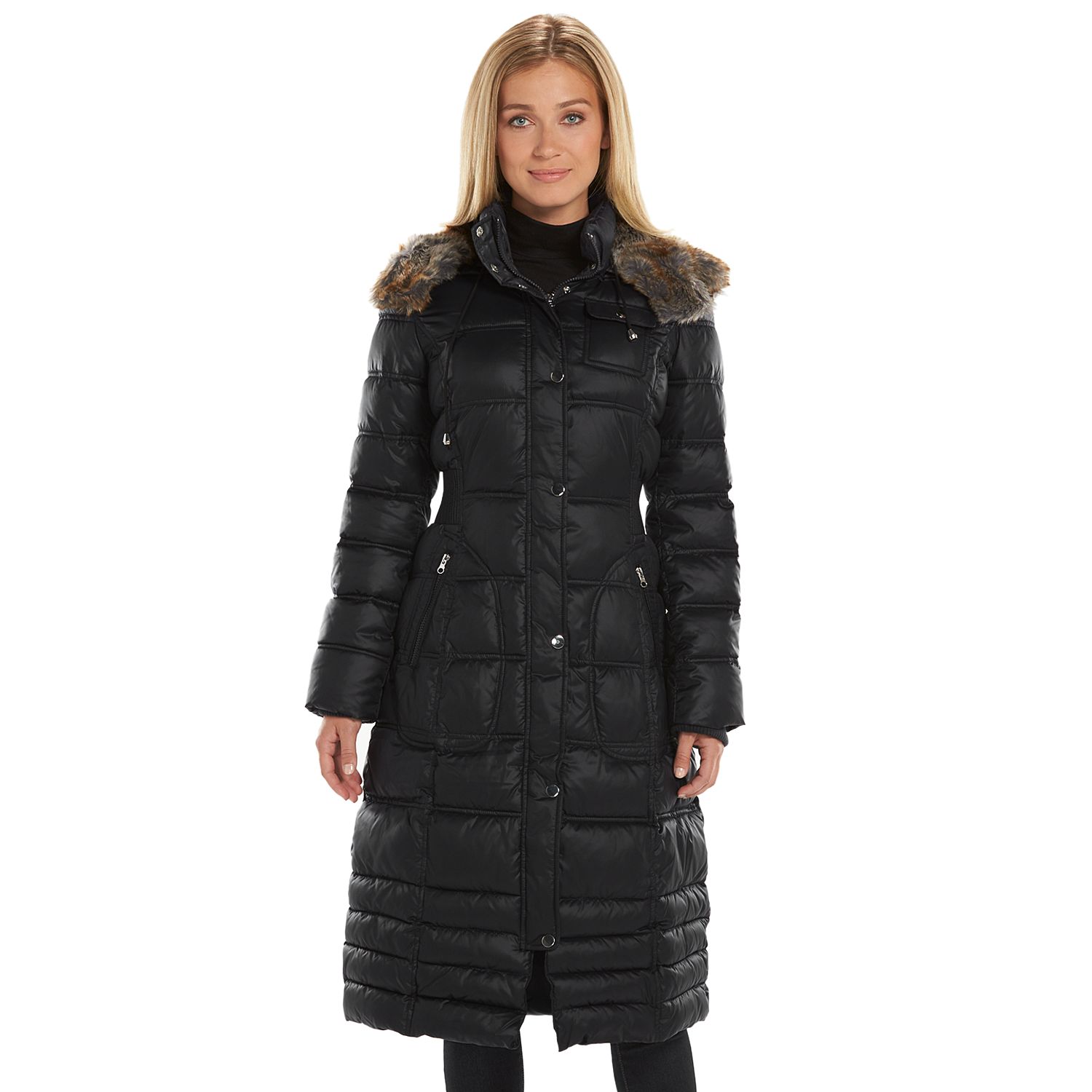 apt 9 hooded puffer jacket
