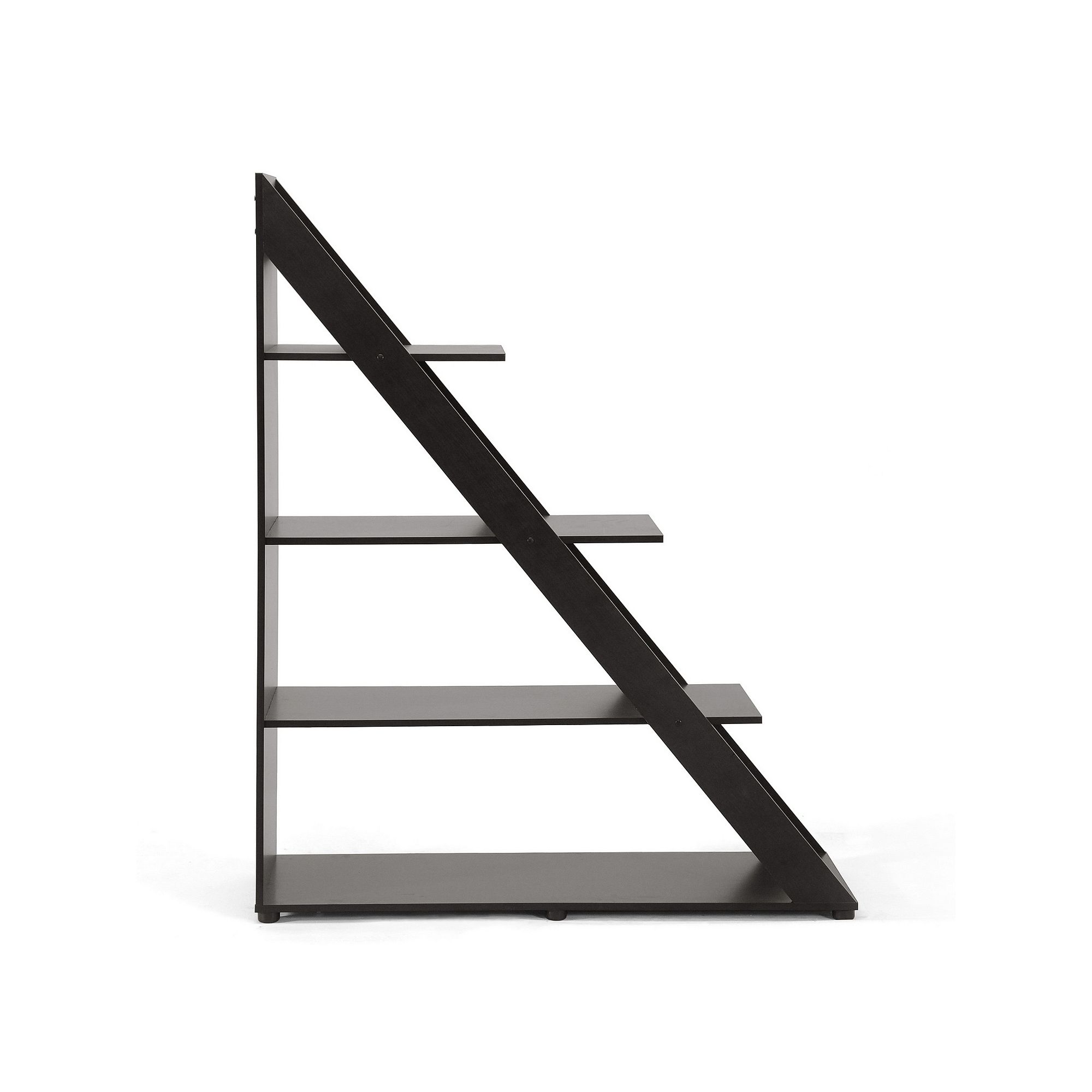 Baxton Studio Psinta Modern Shelving Unit, Dark Brown