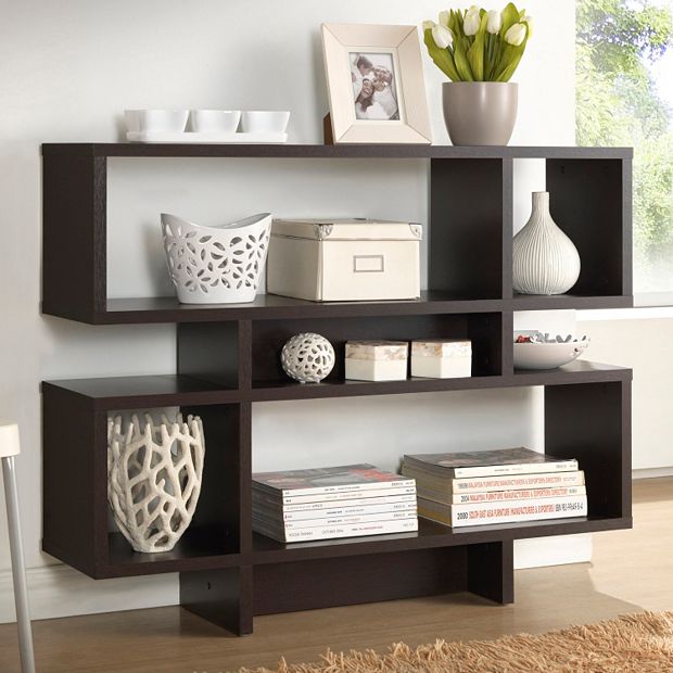 Baxton Studio Cassidy 4 Level Modern Bookshelf