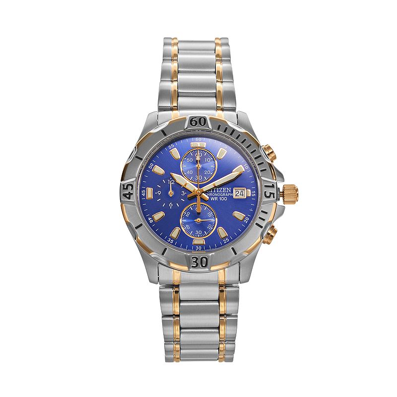 Citizen Men's Two Tone Stainless Steel Chronograph Watch - AN3394-59L