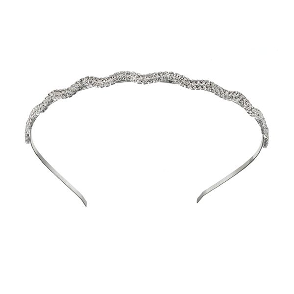 Vieste Simulated Crystal Wavy Headband