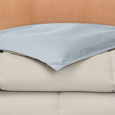 Modern Threads Solid Down-Alternative Reversible Comforter