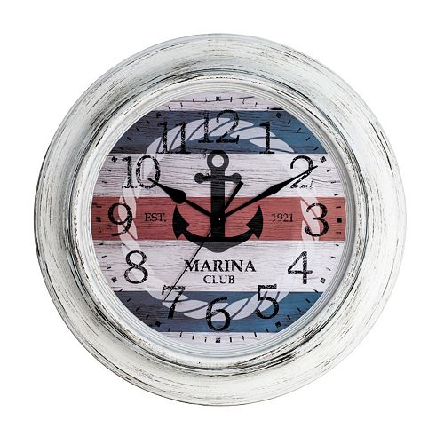 Nautical Distressed Wall Clock