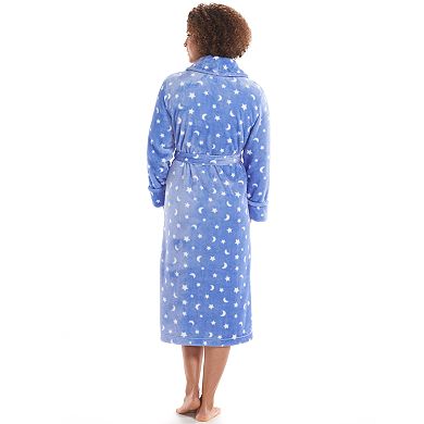 Women's Sonoma Goods For Life® Printed Long Plush Shawl Robe