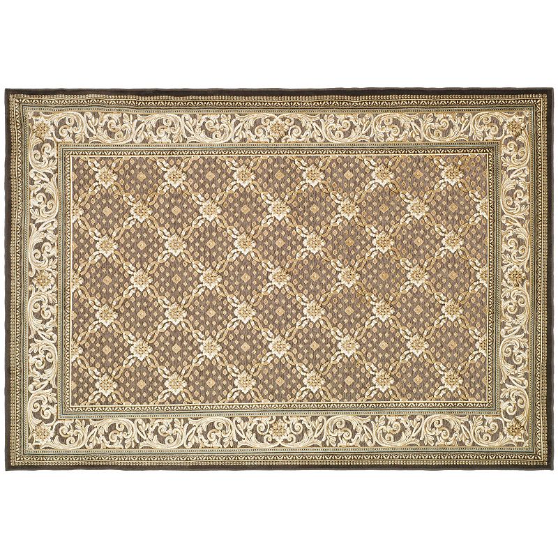 Safavieh Paradise Floral Trellis Rug, Dark Brown, 4X5.5 Ft