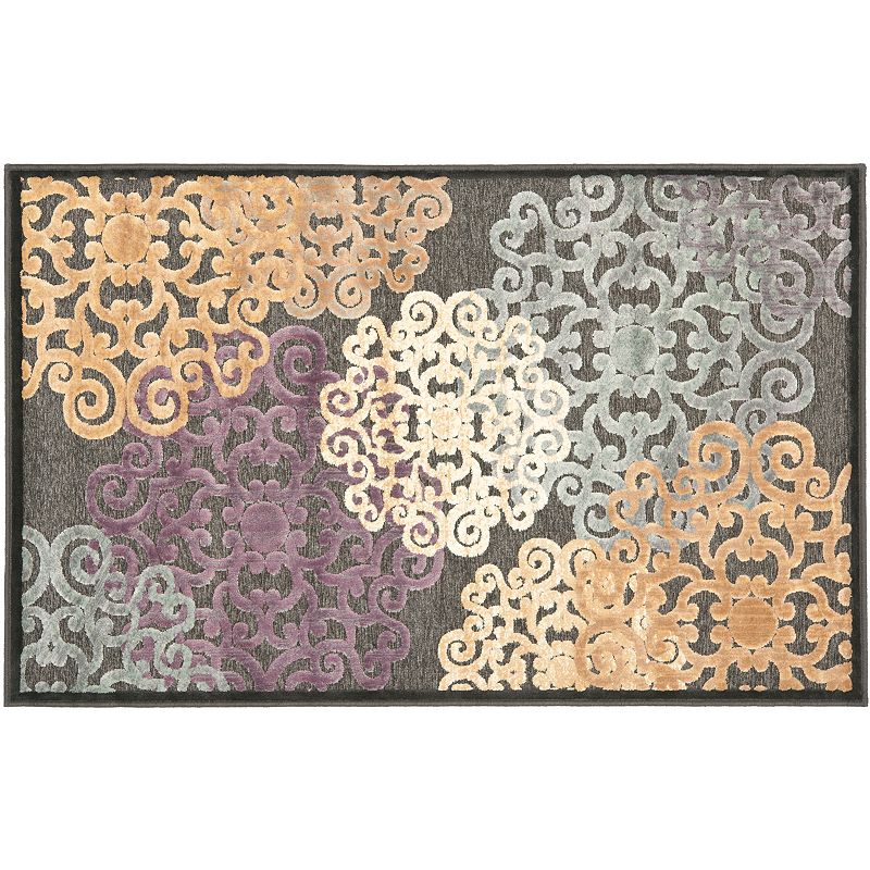 Safavieh Paradise Medallion Print Rug, Grey, 4X5.5 Ft