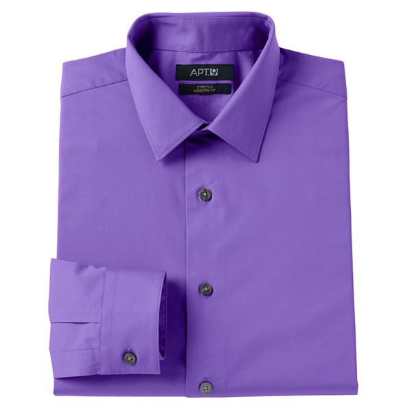 Men's Apt. 9® SlimFit Stretch SpreadCollar Dress Shirt