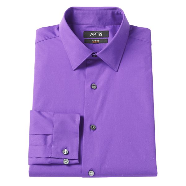 Men's Apt. 9® SlimFit Stretch SpreadCollar Dress Shirt