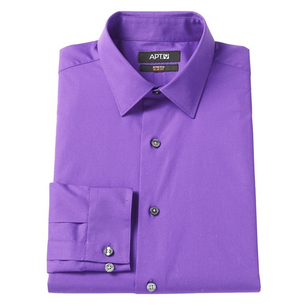 Men's Apt. 9® Slim-Fit Stretch Spread-Collar Dress Shirt