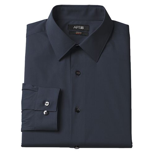 Men's Apt. 9® SlimFit Stretch SpreadCollar Dress Shirt