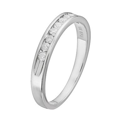 1/4 Carat T.W. Diamond 10k White Gold Ring