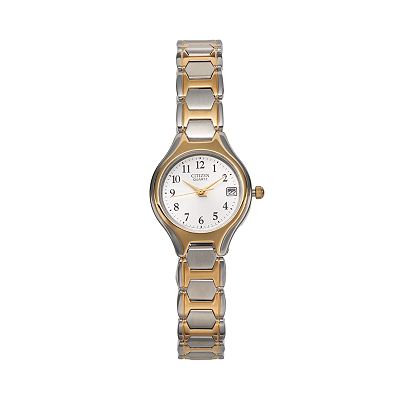 Analog Quartz Wrist Watch with Gold Accents, Easy Reader Dial Amazon.com: Timex Women main image 3