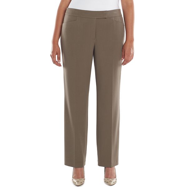 Plus Size Apt. 9® Modern Fit Straight-Leg Dress Pants