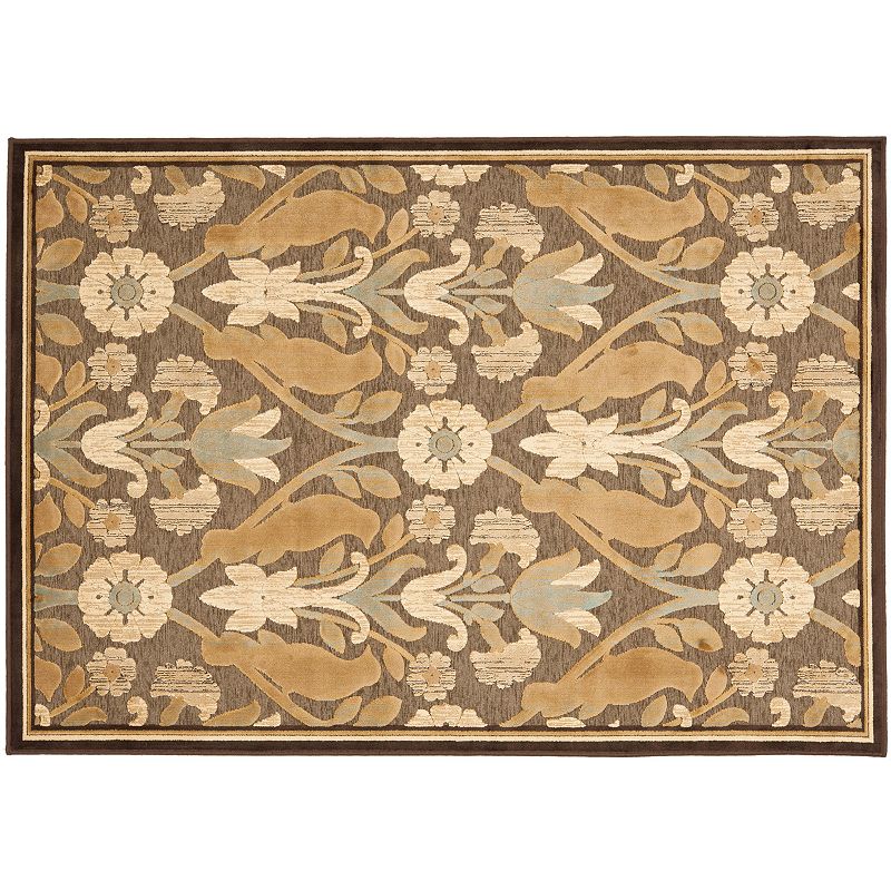 Safavieh Paradise Avian Floral Rug, Brown, 5X7.5 Ft