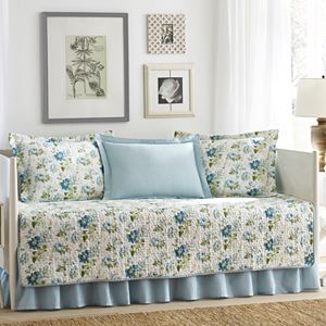 Laura Ashley Lifestyles 5-pc. Reversible Peony Garden Daybed Quilt Set