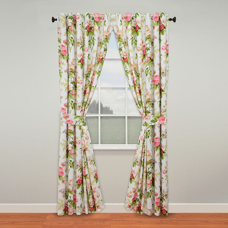 UPC 885308311528 product image for Waverly Emma's Garden Window Curtain Pair - 50'' x 84'', White | upcitemdb.com