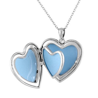 Stella Grace Sterling Silver Filigree Heart Locket Necklace