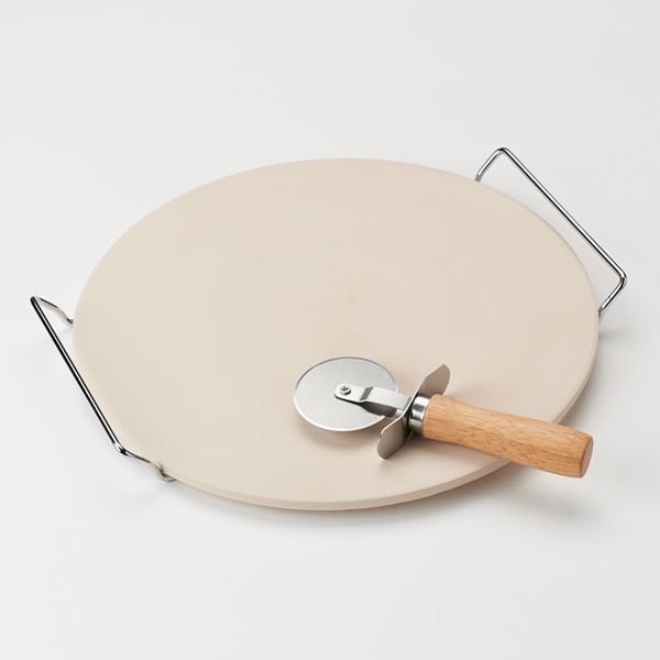 Food Network™ 3pc. Pizza Stone & Pizza Cutter Set