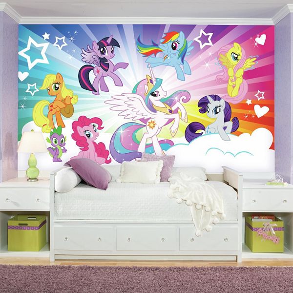 My Little Pony Cloud Mural Wall Decal - My Little Pony Wall Decal