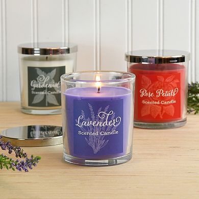 LumaBase 3-piece Floral Collection 18-oz. Jar Candle Set