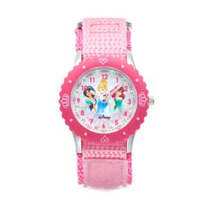 Disney Princess Kids' Cinderella, Jasmine & Ariel Time Teacher Watch