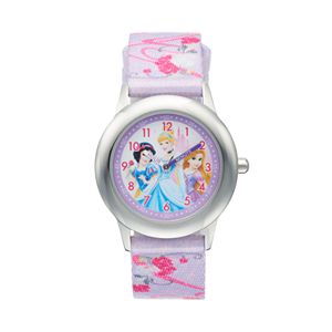 Disney Princess Kids' Cinderella, Snow White & Rapunzel Time Teacher Watch