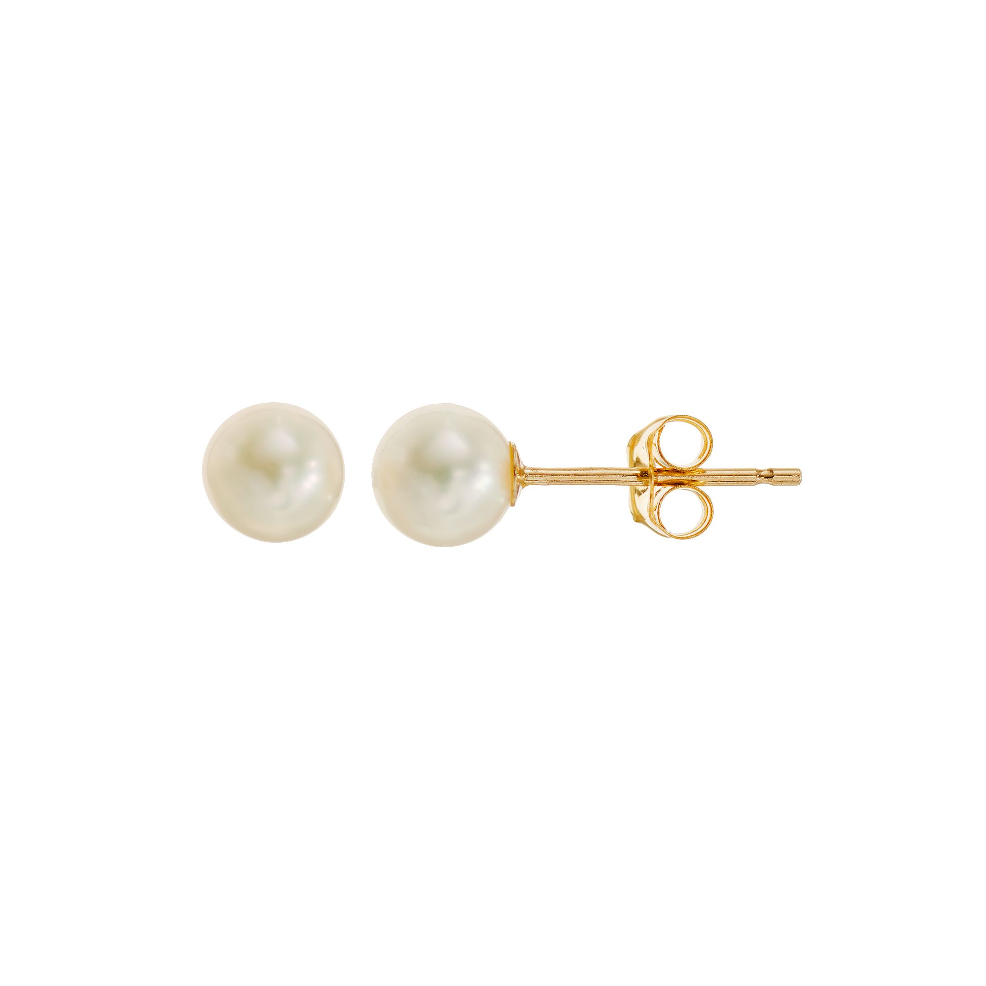 Taylor Grace Freshwater Cultured Pearl 10k Gold Stud Earrings, Girls, 10k 