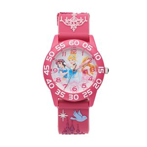 Disney Princess Kids' Cinderella, Snow White & Aurora Time Teacher Watch