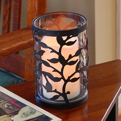 LumaBase 2-piece Vine Lantern and LED Candle Set