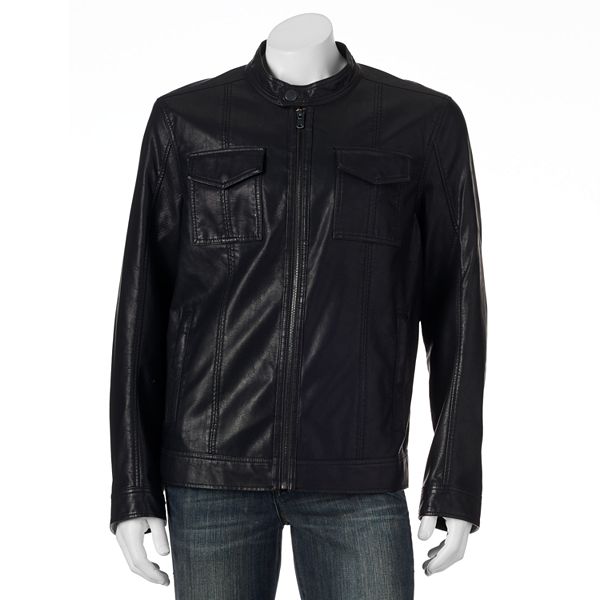 Kohls leather jacket outlet mens