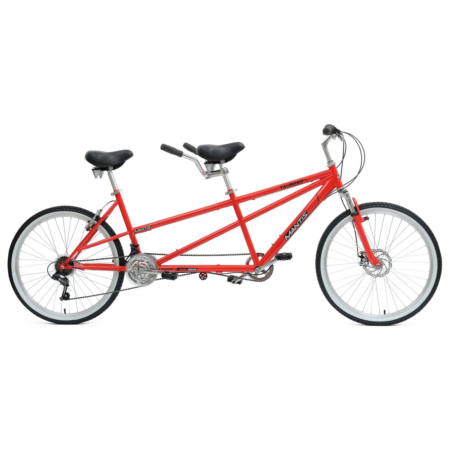 red tandem bike