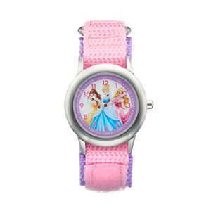 Disney Princess Kids' Cinderella, Belle & Aurora Time Teacher Watch